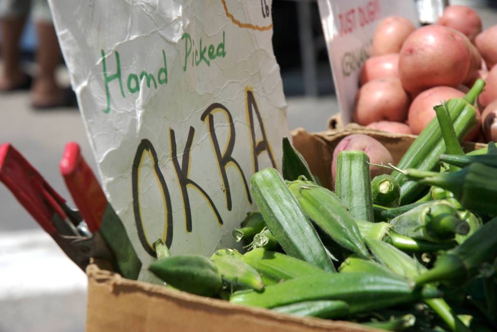 Okra at the farmer's market
